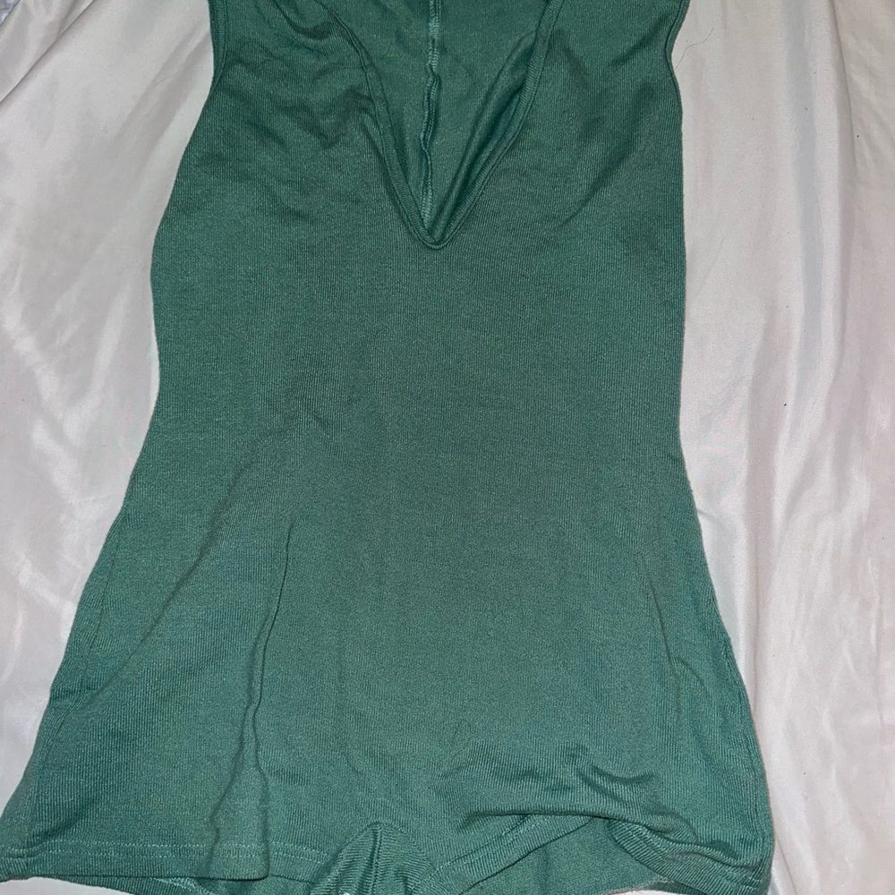 Green/black Women's romper
